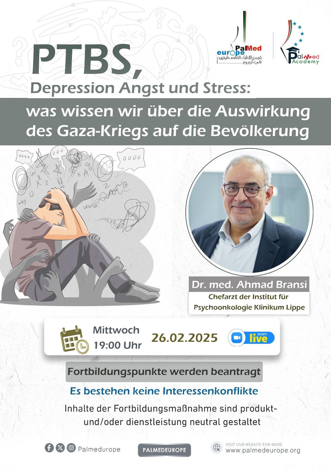 PTBS , Depression , Angst und Stress